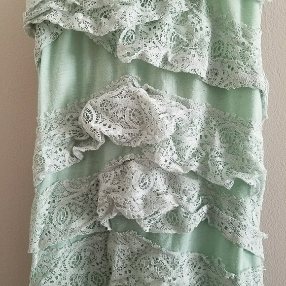 Lacey Mint Blue Tank Top - Picture 2 of 4
